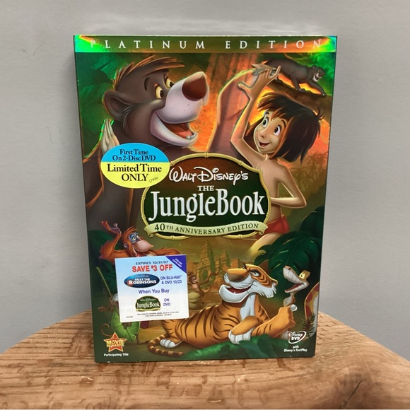 🟢 New & Sealed - Walt Disney’s The Jungle Book on DVD - Platinum Edition - 40th - Picture 2 of 12